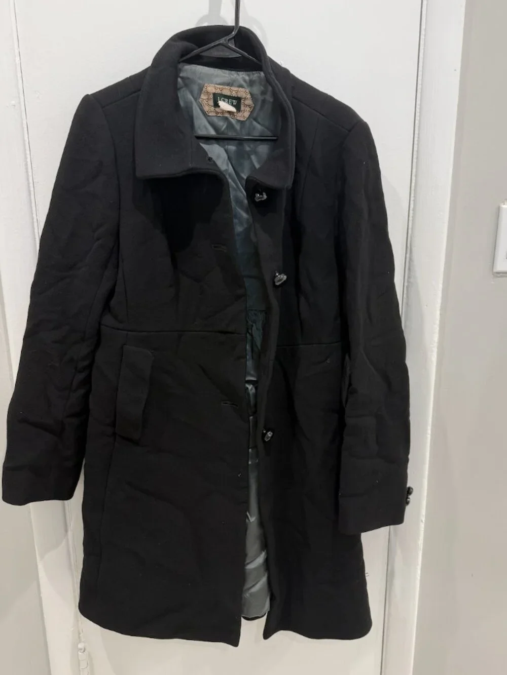 J.Crew Classic lady day coat in Italian double-cloth wool with Thinsulate